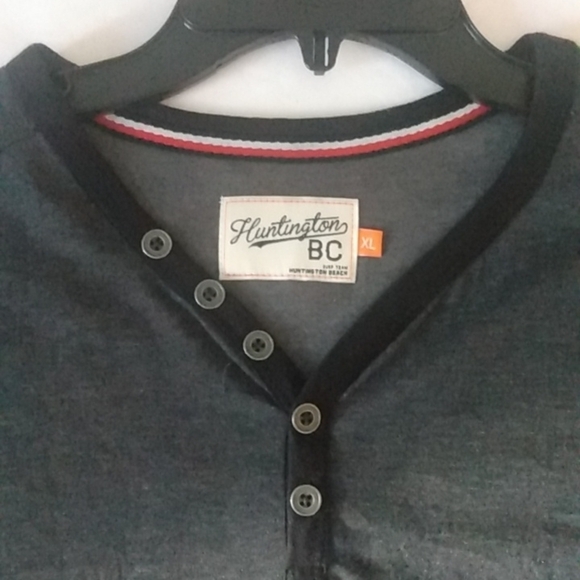 HUNTINGTON BEACH CLUB GRAY BLACK TEE SHIRT SIZE XL NWT - Picture 6 of 11